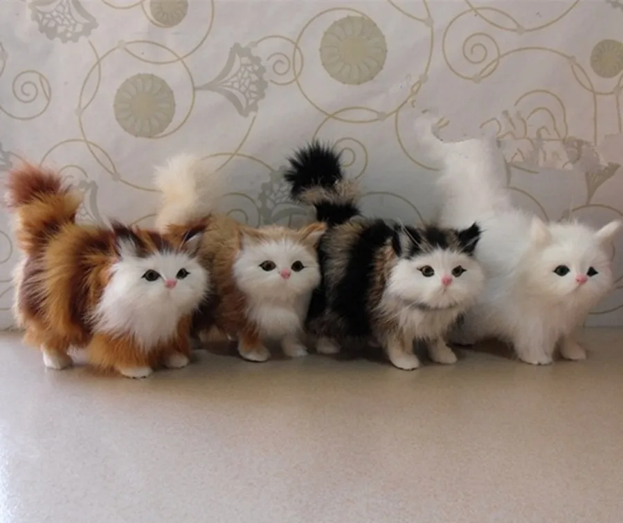 

1pc 12cm Super Cute Cat with Sound Toy Plush Stuffed Doll Props Ornaments Hanging Pendant Gifts Collectible Boys Girls Gifts