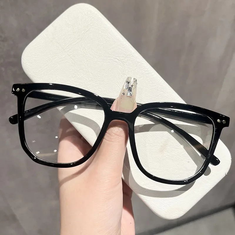 Women Stylish Oversized Reading Glasses Unisex Large Frame HD Lens Eyeglasses New Fashion Square Far Sight Eyewear for Female 2