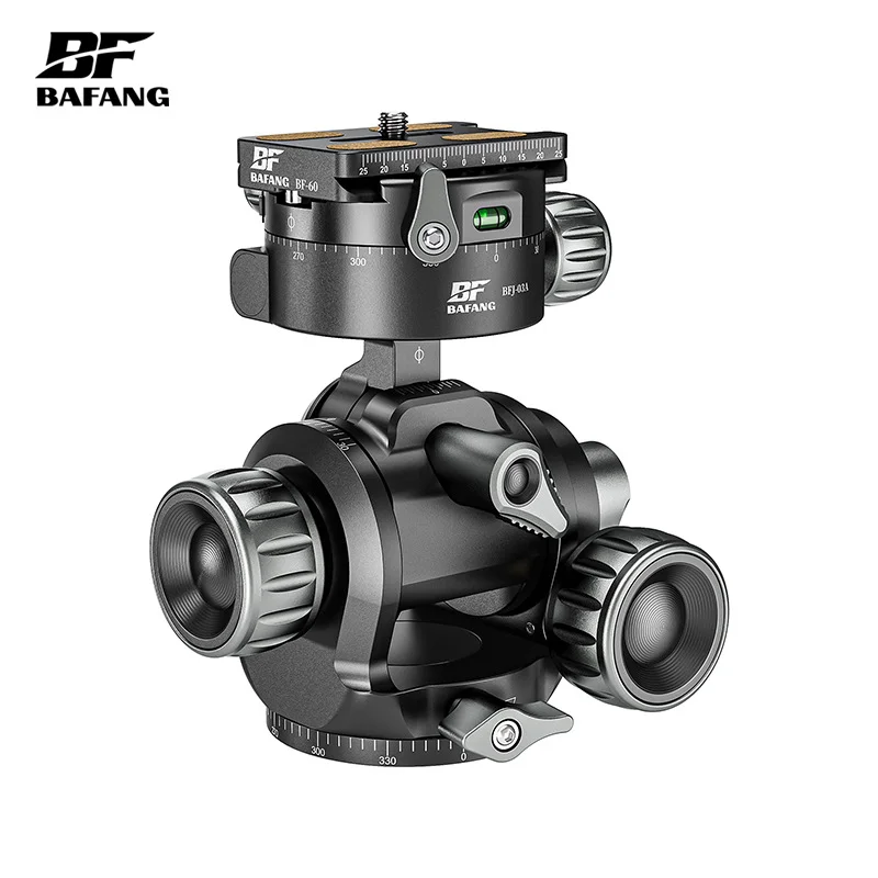 Tripod Ball Head BAFANG BFC-01A 360 Degree Panoramic CNC Metal Camera Geared for DSLR Camcorder