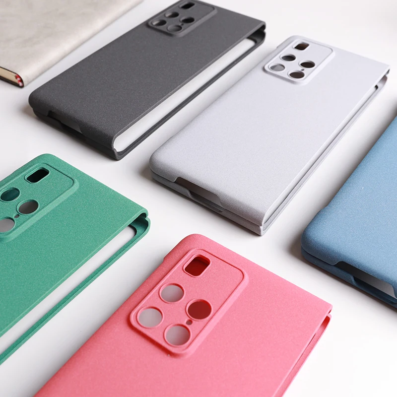 Per Huawei Mate X3 X2 Xs Xs2 Custodia Sand Matte Hard Pc Full Protect Anti-Caduta Copertura Antiscivolo Pieghevole Fold Flip Shell Fundas Coque