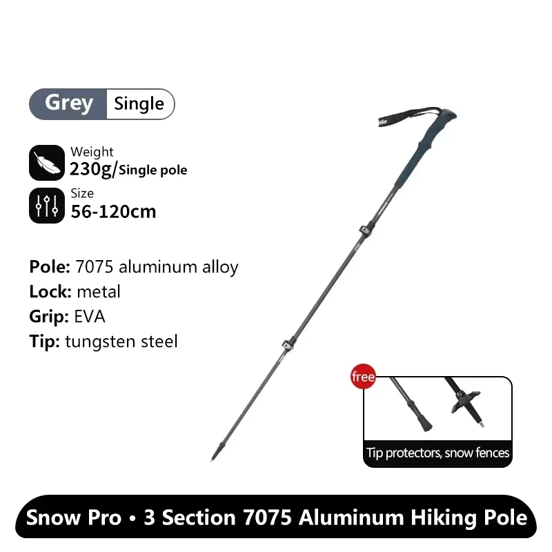 Naturehike ST03 Snow Pro Trekking Poles Outdoor Aluminum Alloy Camping Hiking Ca