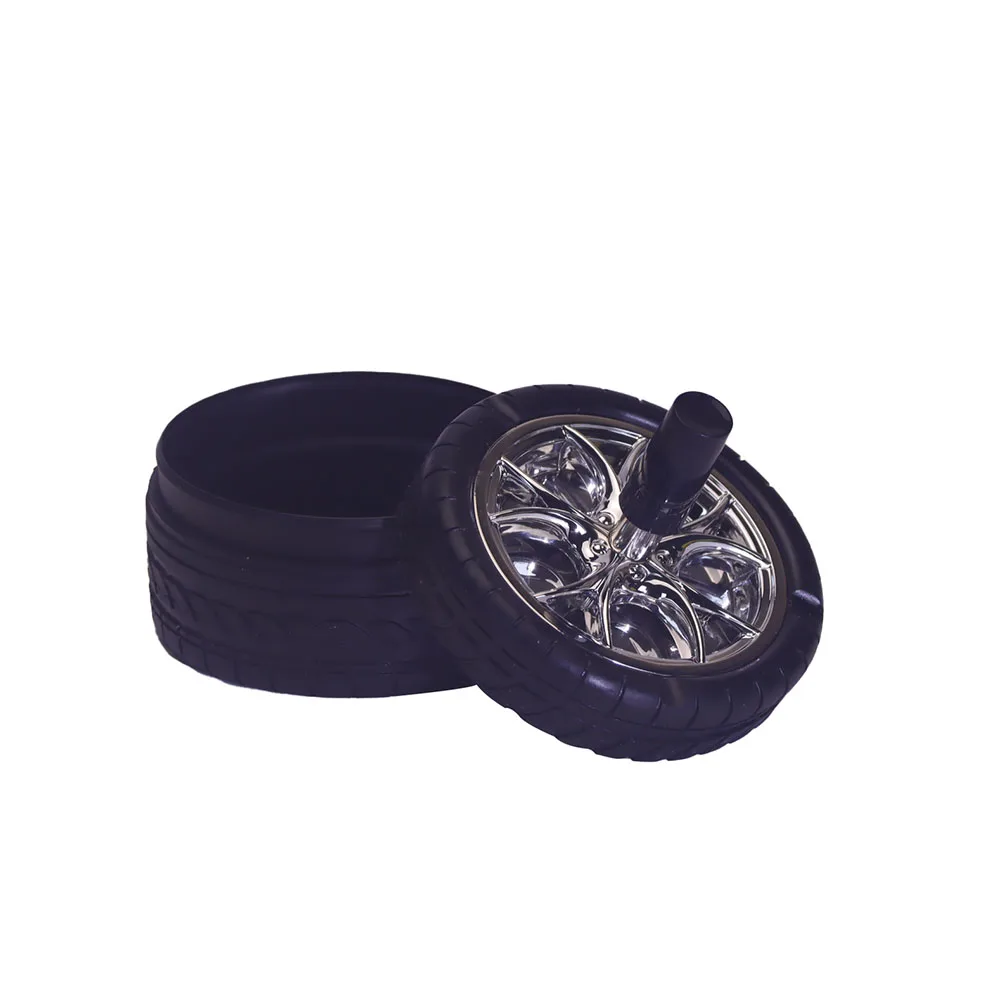 Metal Ashtray Round Rotating Self-Clearing Smokeless Office for Men Cigar Ashtray Stainless Steel Windproof Rotating cigarettes ashtray stainless steel ashtray metal ashtray