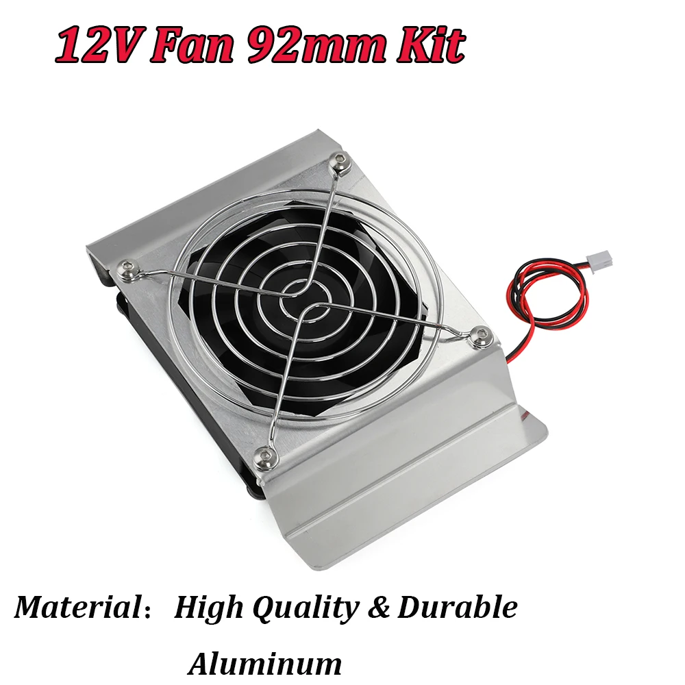 Kings 85L 직립형 냉장고 냉장고 12V 92mm 팬 및 알루미늄 팬 브래킷 업그레이드