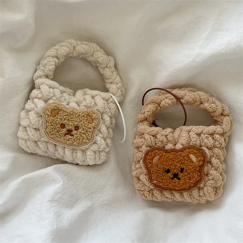 

Wool Knitted Bear Handbag AirPods 3 Case Apple AirPods 2 Case Cover AirPods Pro Case IPhone Earphone Accessories Air Pod Case