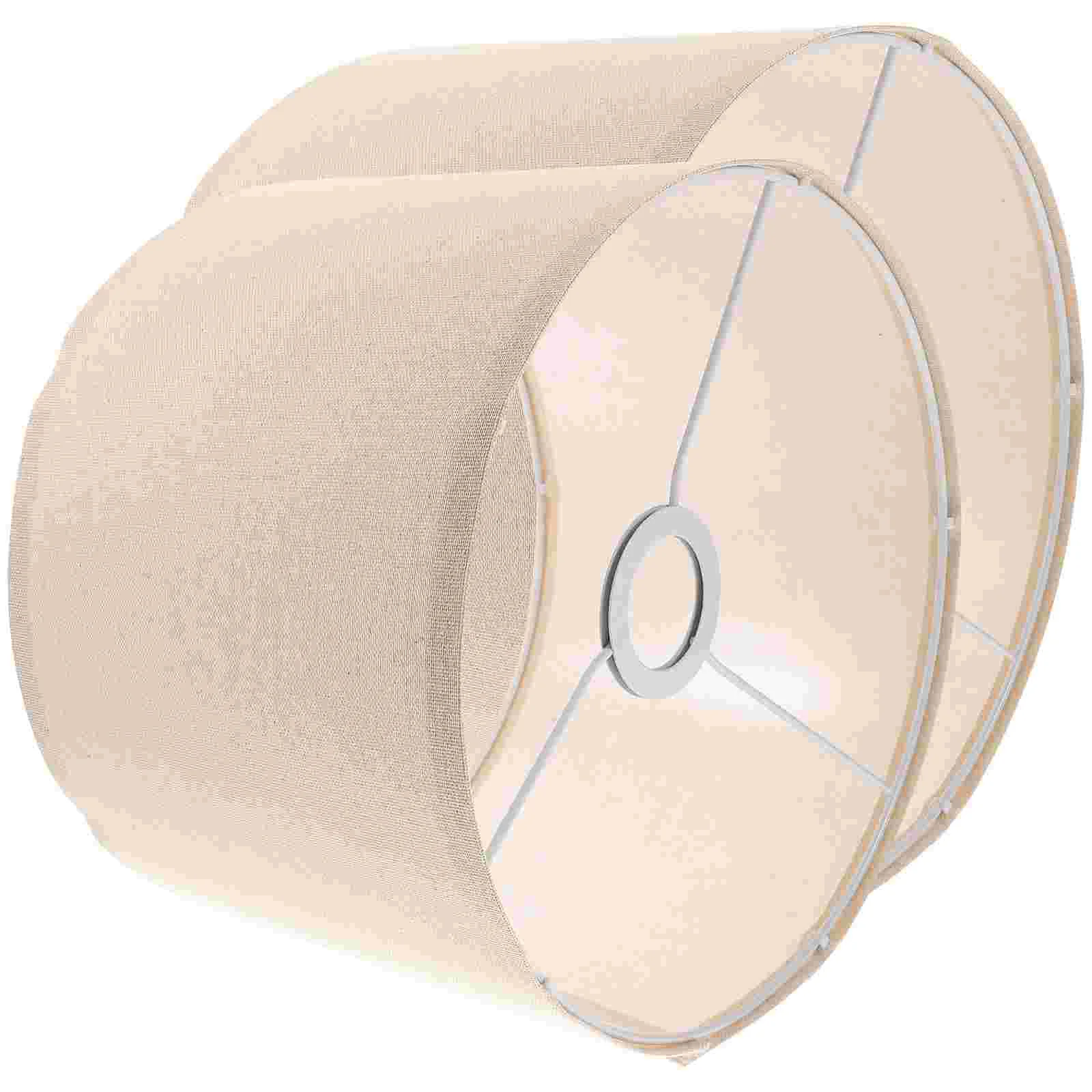 

2 Pcs Linen Fabric Lamp Shade Cloth Outdoor Shades Simple for Bedside Table Light Accessories