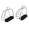 1 Pair Stainless  Riding Safety Stirrups Iron for English Saddles 1