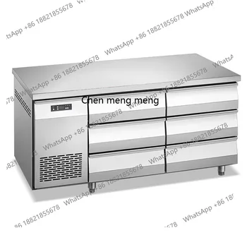 Drawer freezer Commercial workbench Refrigerated cabinet Operating table Refrigerator Hotel milk tea