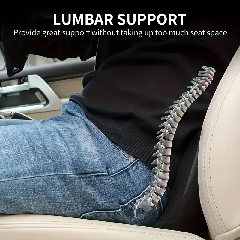 Car Seat Cushion, 2 in 1 Memory Foam Seat Pad for Sciatica and Lower Back Pain Relief, Seat Cushion for Car Seat Driver 6