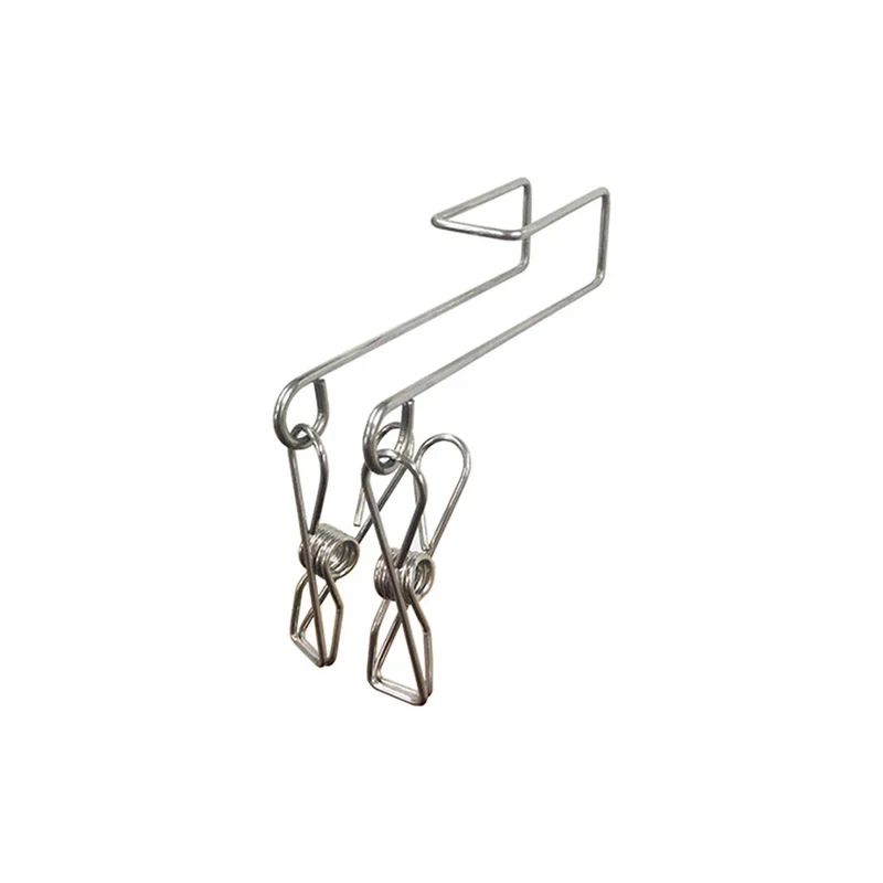 Stainl Steel Kitchen Glove Organizer Clamp Sponge Holder Cabinet Door Hook Kitchen Storage Solution Separator Ra