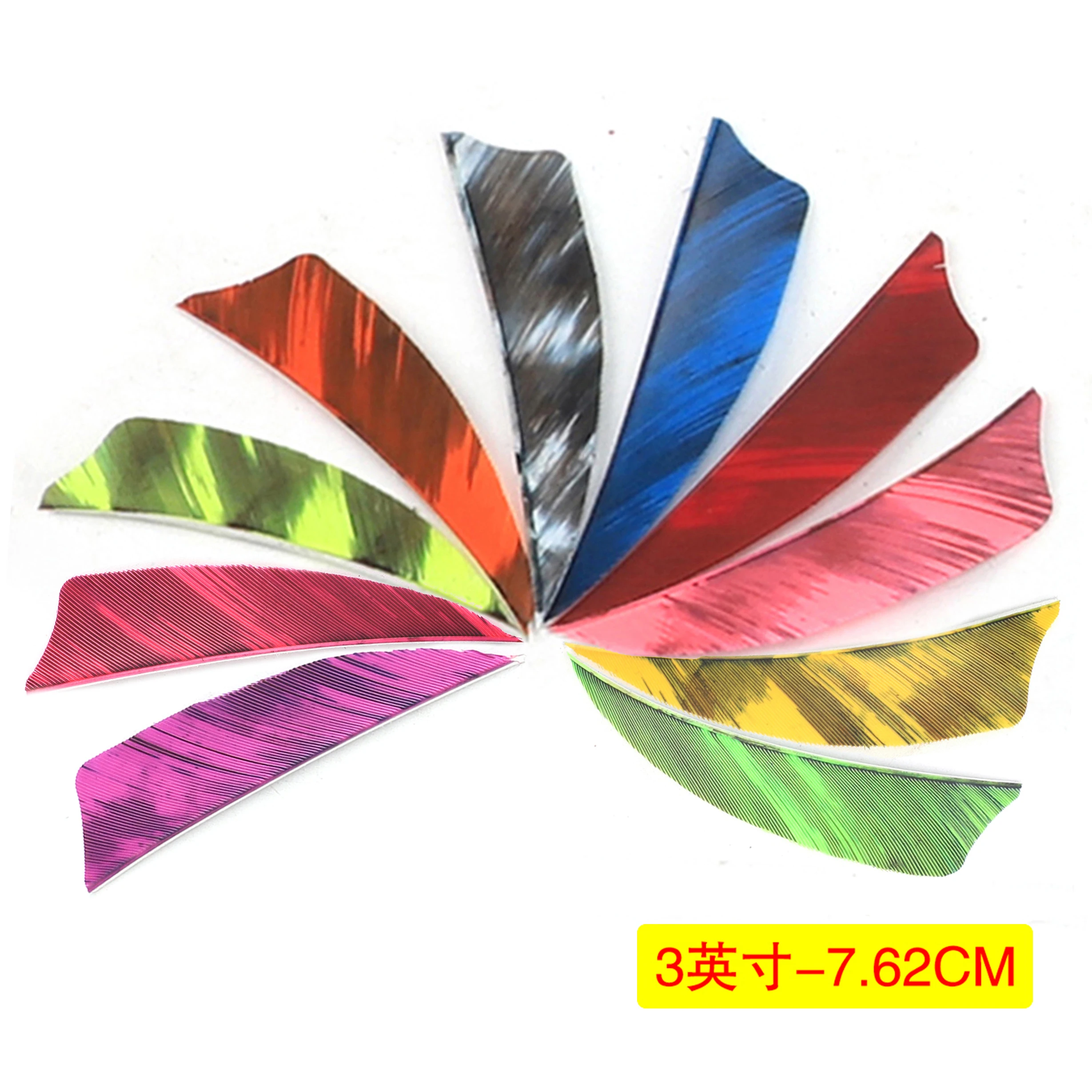 

50pcs Real Natural Turkey Feather 3in 4in Camo Archery Arrow Vanes For DIY Archery Fletching Shooting Hunting Accessories