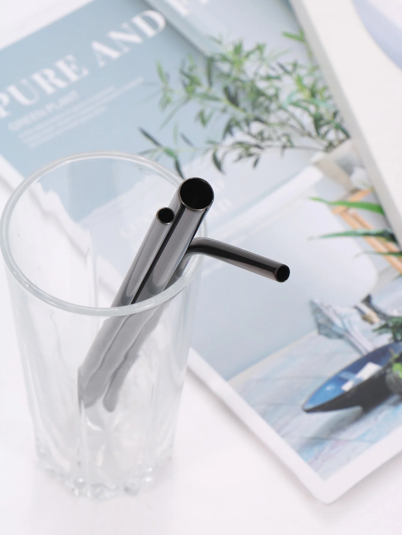 3pc Portable stainless steel straw