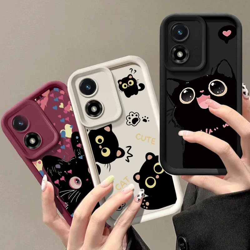 Adorable Black Cat Animal Phone Case Cover