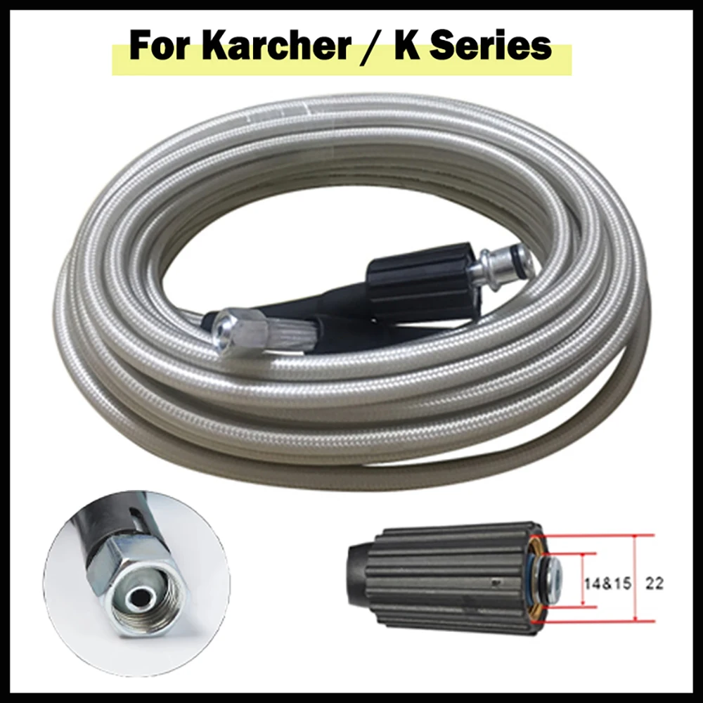 Mangueira o da Arruela da Arruela do Carro Limpeza de Água Mangueira Mais Limpa M22 para M14 15 para Karcher k2 k3 k4 k5 k6 k7 Lavagem de Carro de Alta Pressã