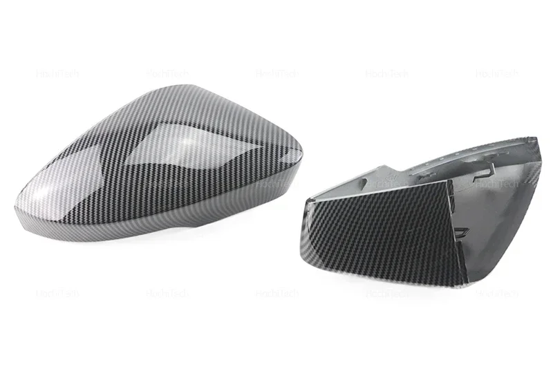 Schwarze Seitenspiegelkappen für Volkswagen VW T-Roc T-Cross 2018–2021, Skoda Octavia Mk3 2013–2018, neuer Stil, Kohlefaser-Spiegelabdeckung – Detail 24