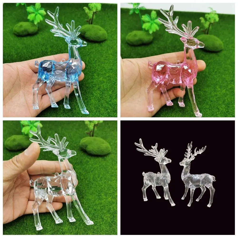 

Simulation Acrylic Deer Easy Use Cute Deer Crystal Deer Acrylic Elk Room