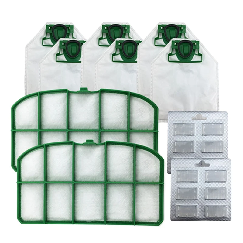 

6pcs Dust Bag + 2pcs Hepa Filters + 2pcs Fragrance Blocks for VK200 Vacuum Cleaner Replacement Accessories Dropship