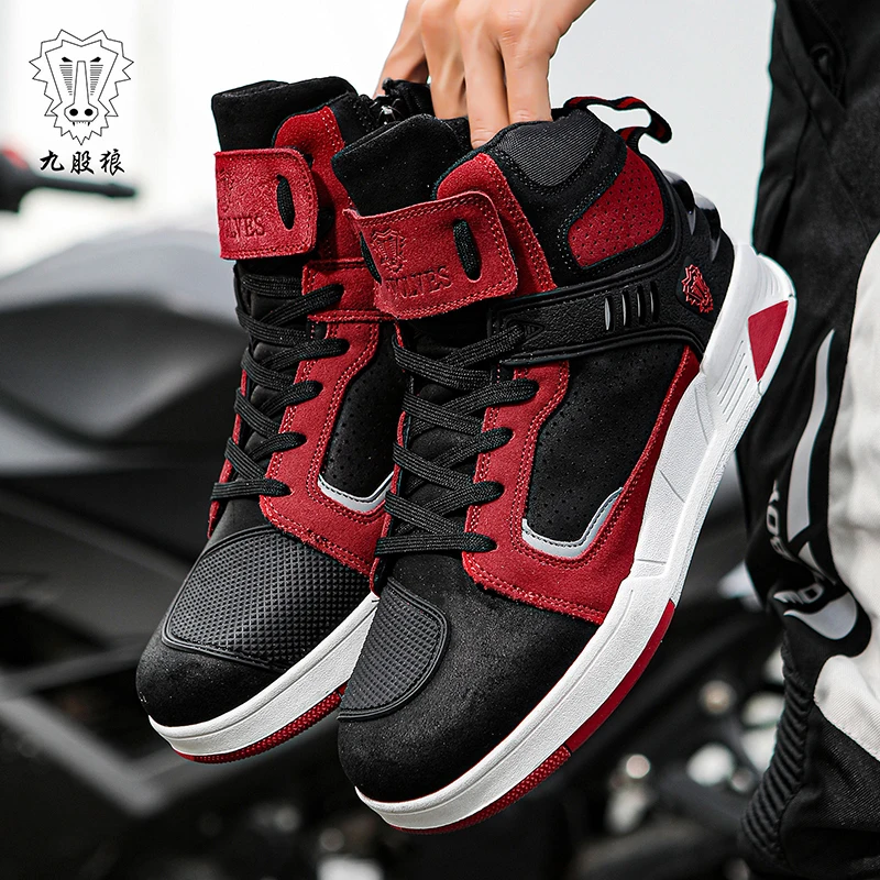 Motorcycle Shoes Men Women Motorcycle Shoes Breathable Motorbike Riding Shoes Motorcycle Boots