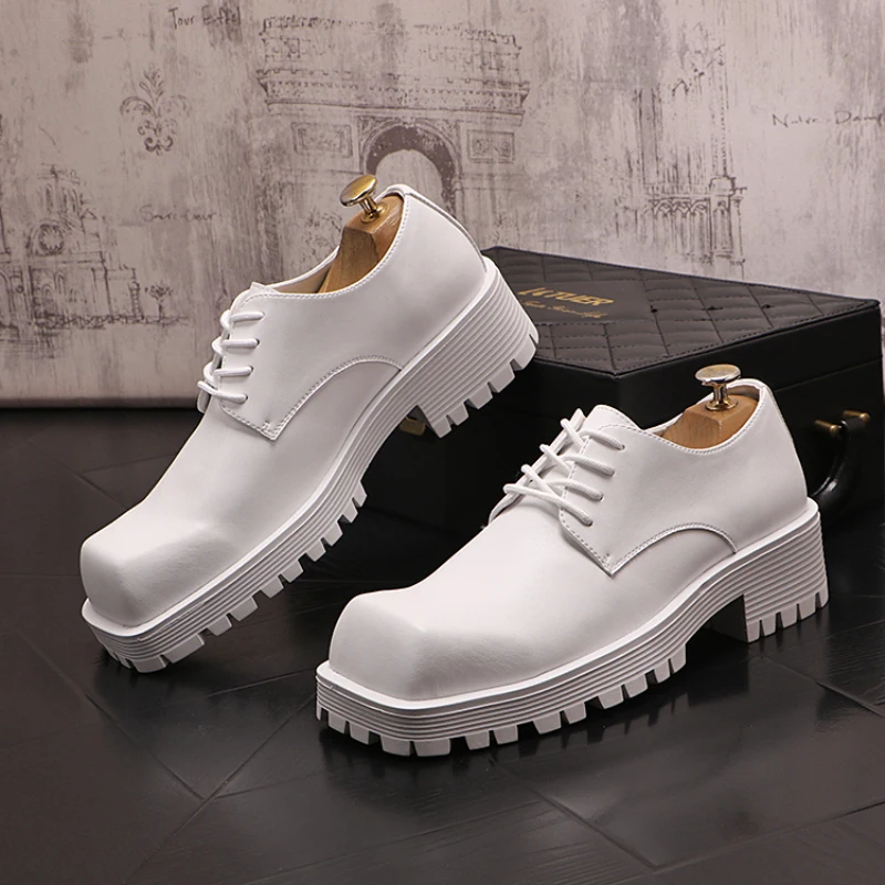 Men Dress Shoes White Soles Mens White Designer Dress Shoes White