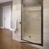 31.75 to 33.25 in. width, Semi-Frameless Pivot Shower Door, Clear Glass, Oil Rubbed Bronze Finish  glass shower door  shower 1