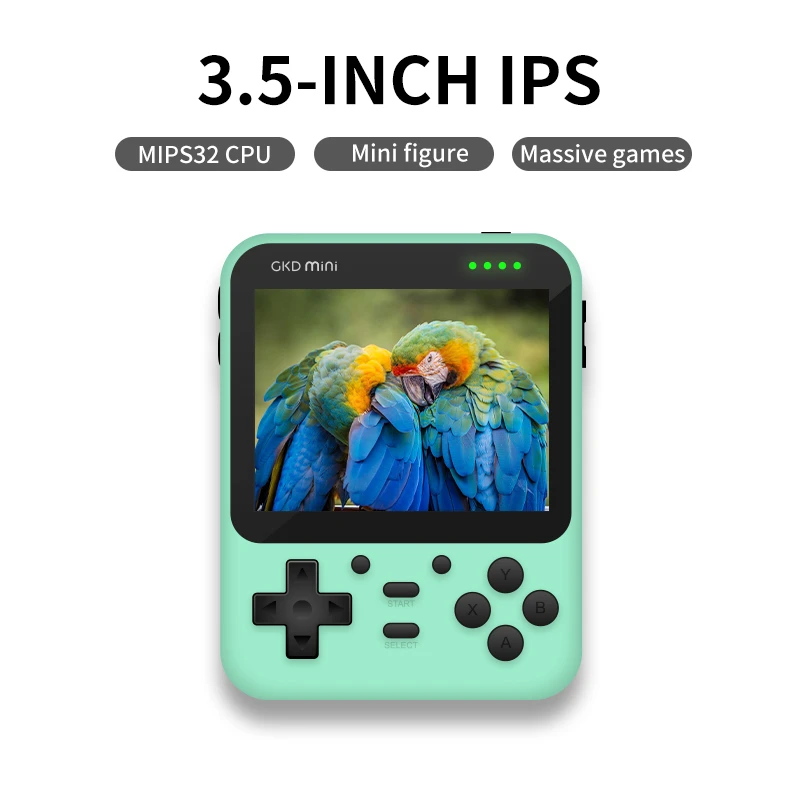 New POWKIDDY GKD Mini Handheld Game Console 3.5 IPS Screen ZPG Open Source GKDMINI Retro Gaming Players PS Children's Gifts