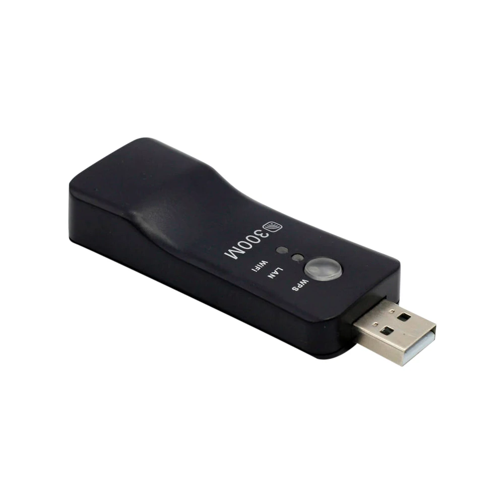 범용 USB 무선 WiFi 스마트 300Mbps TV 네트워크 어댑터 범용 HDTV RJ45 랜 포트 리피터 AP WPS (삼성 TV용)