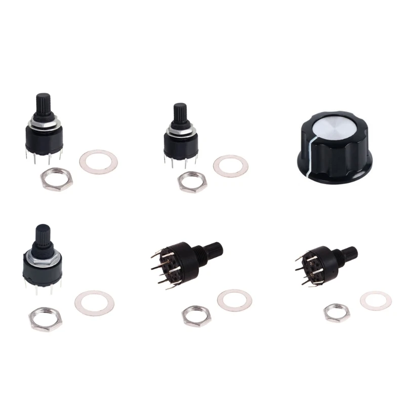 Interruttori Rotanti In Plastica Da 16 Mm Serie Sr16 Interruttori A Fascia Con Assi Floreali Da 15 Mm