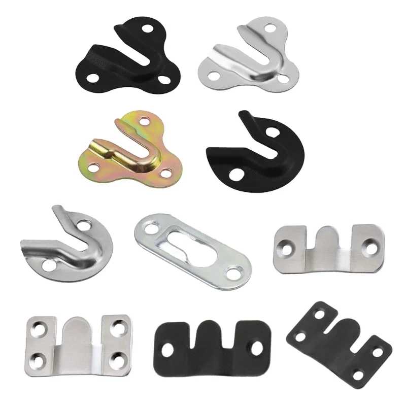 

12pcs Easy Installation Flush Concealed Mount Bracket Durable Mirror Headboard Wall Fixings Large Flush Mount Brackets M89B