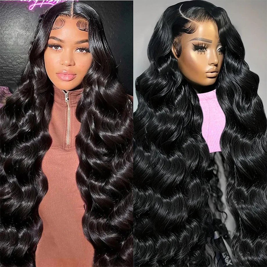 

Body Wave 13x6 HD Lace Front Human Hair Wig 6X4 Glueless Closure Wig 13x4 Transparent Lace Frontal Wigs For Women Wet And Wavy