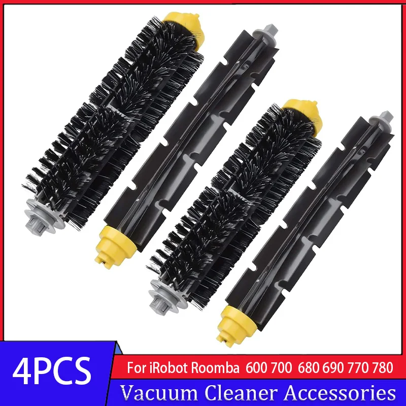 Di ricambio Setola e Pennello Frusta Flessibile Per iRobot Roomba Serie 600 700 650 652 655 670 695 760 770 780 790 Parti di Vuoto