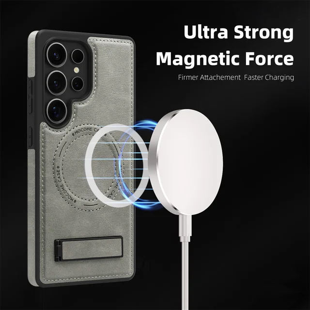 Samsung Leather MagSafe Case with Stand 2