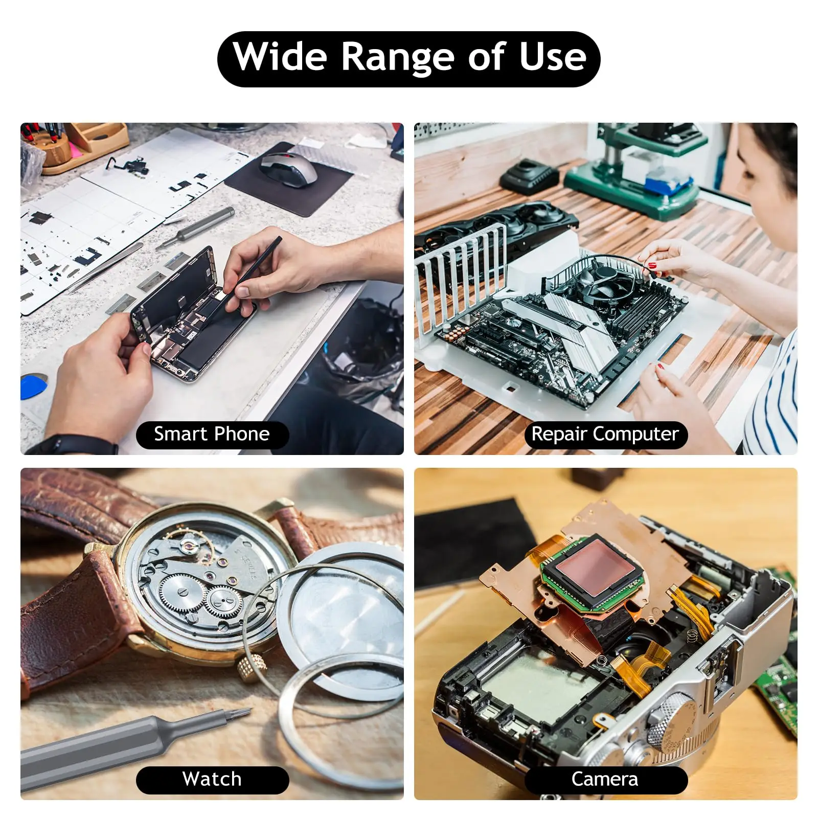 Precision Screwdriver Set - Mini Magnetic Bits Kit | Durable S2 Alloy Steel Tools