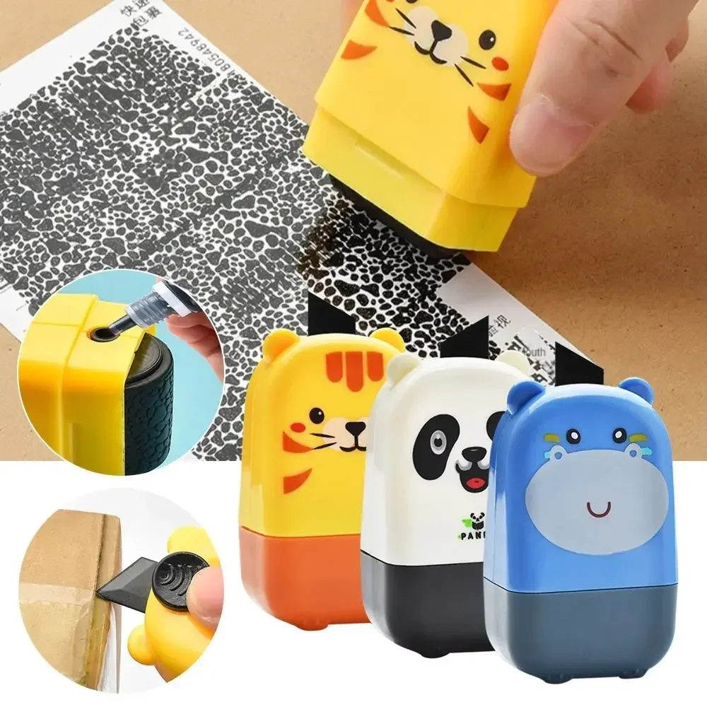 Confidential Data Guard Roller Stamp Cartoon ID Protection Privacy Identity Theft Seal