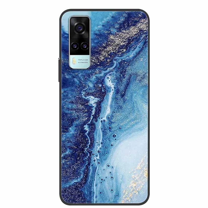 Marble Soft TPU Silicone Phone Cover - Protective Back Case Coque