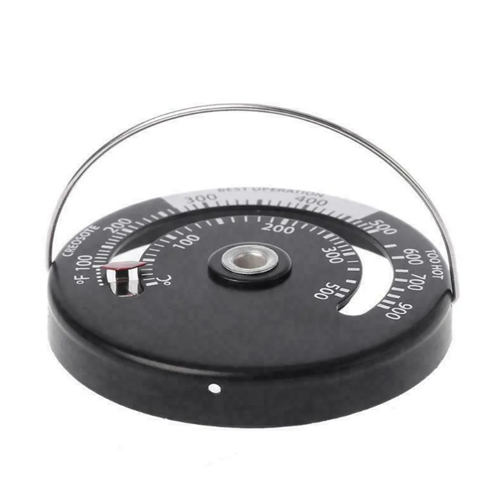 Temperature Monitor Thermometer Stove Thermometer Wood Burner For Fireplace 6.3cm*0.9cm Aluminum Alloy Flue Log