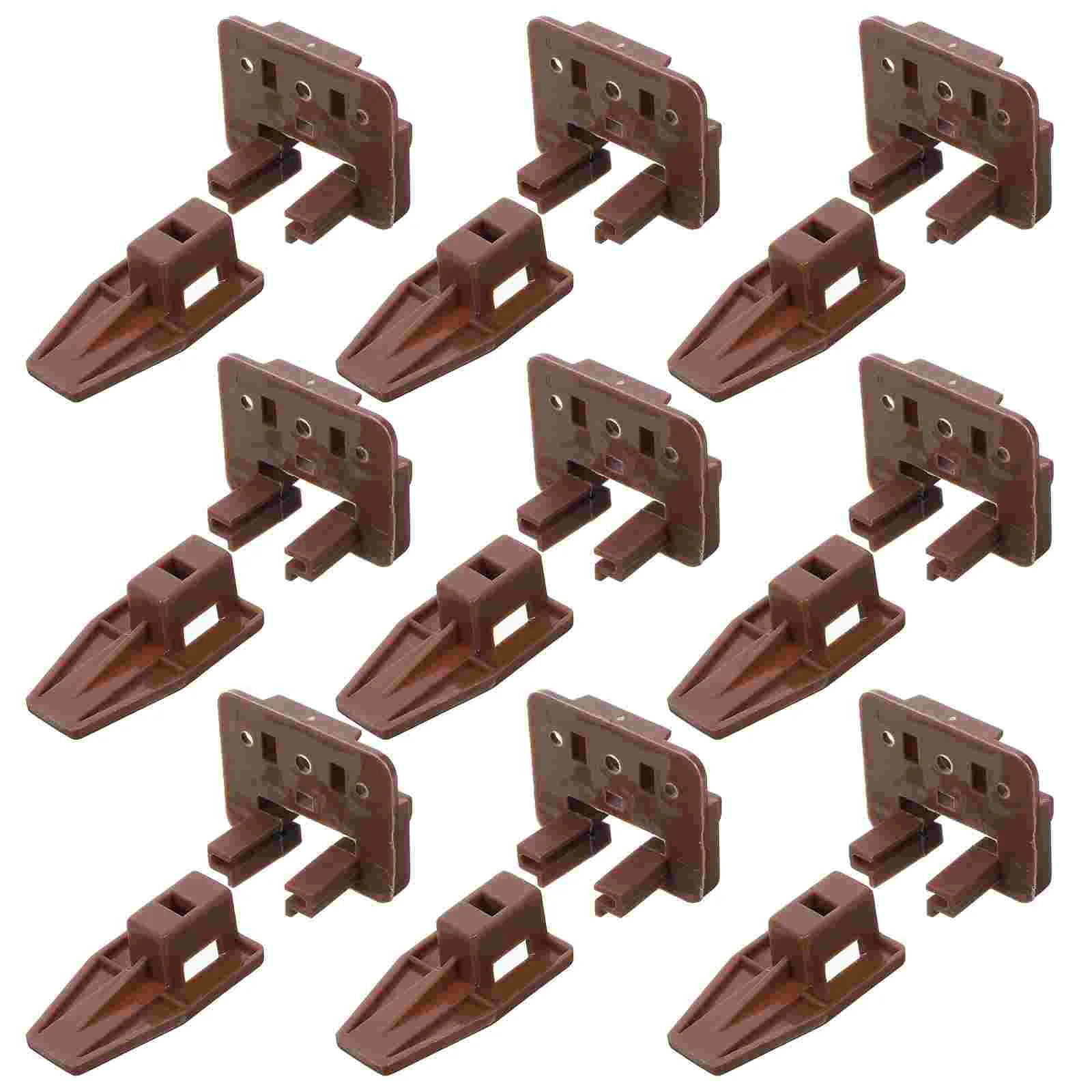 

10 Sets Furniture Sliders Drawer Slides Bottom Mount Stopper Track Rollers Glides Center Dresser