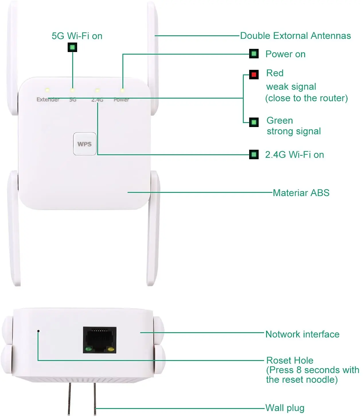 AC1200 WiFi Repeater Booster 5G 1200M Wi Fi Extender Amplifier Signal Access Point Wireless Wi-Fi Repetidor Adapter wifi repeater wifi signal booster