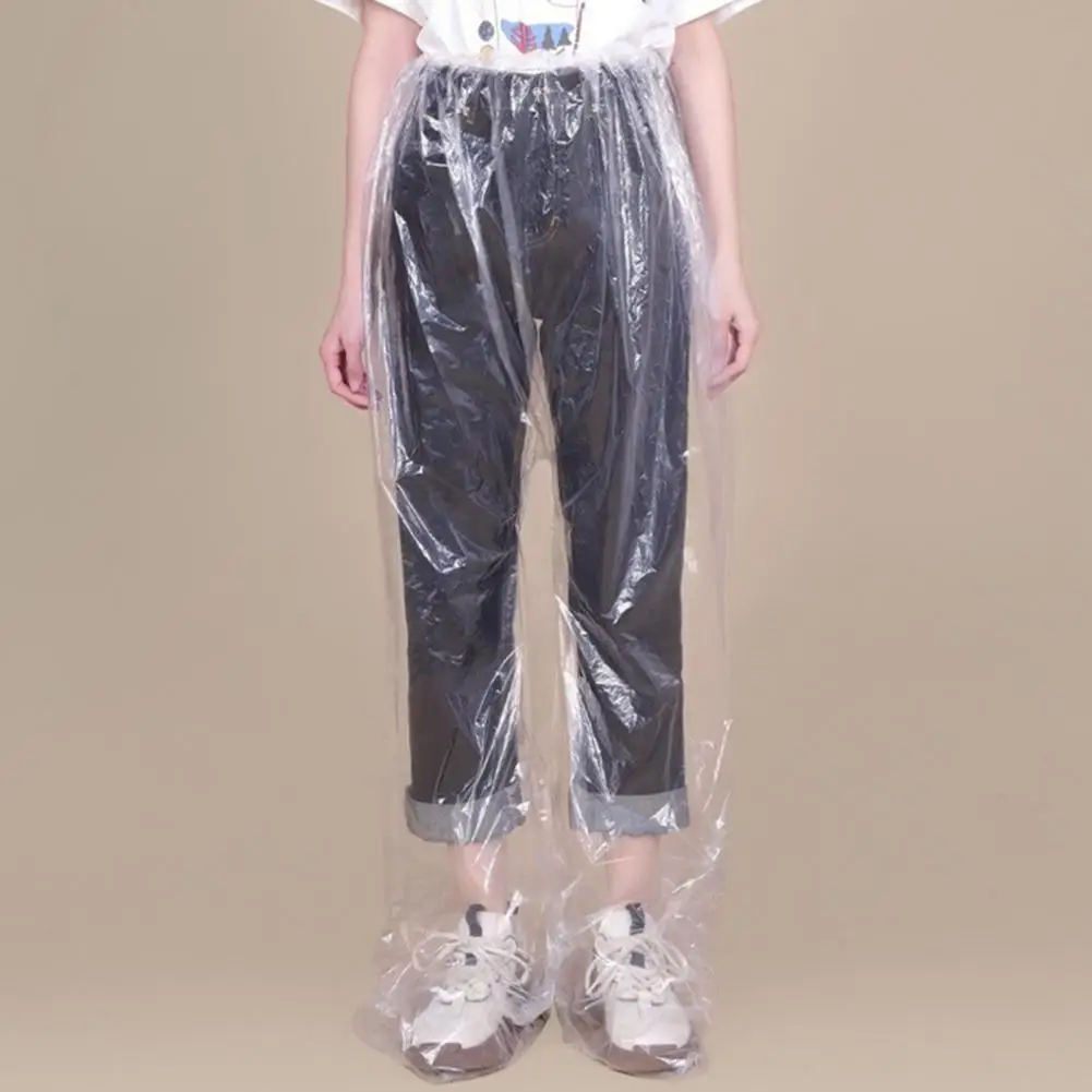 130/107cm Waterproof Rain Pants Elastic Waist Trousers Non-disposable Trousers Snow Sport Outdoor Toddler Playsuit Hiking Pants
