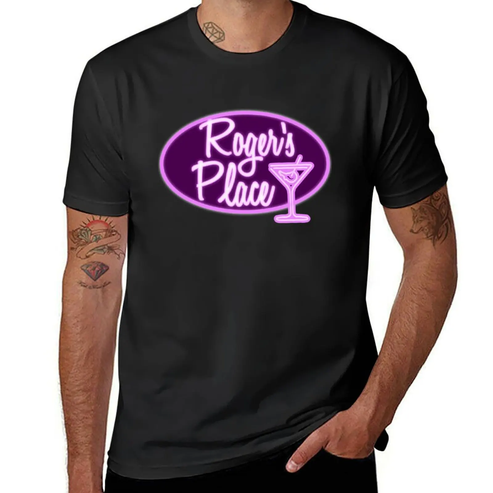 Roger's Place T-Shirt graphics aesthetic clothes Blouse mens vintage t shirts