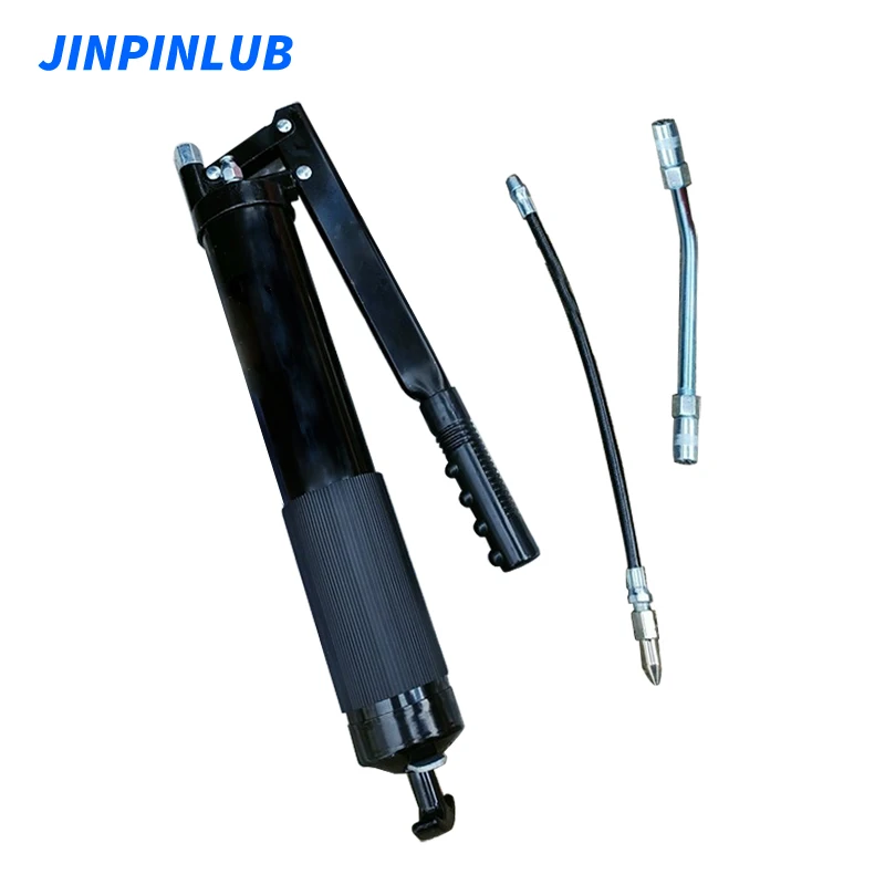 JINPINLUB KVT 600mL Manual High Pressure Grease Filler Industrial Grade Double Rod Self-Priming Hand Grease Gun
