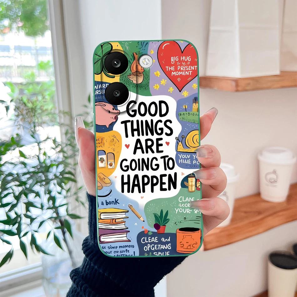 Creative Fruit Pattern Slim Silicone Phone Case with Lens Protection - Soft Back Cover