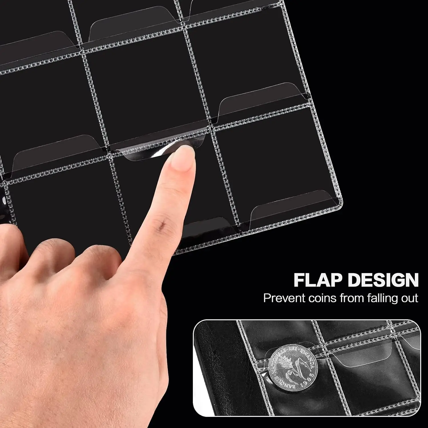 Coin holder Collection Supplies Book Holder for Collectors 312 Pockets Coins Collecting Album for 20 25 27 30 38 46mm coin display