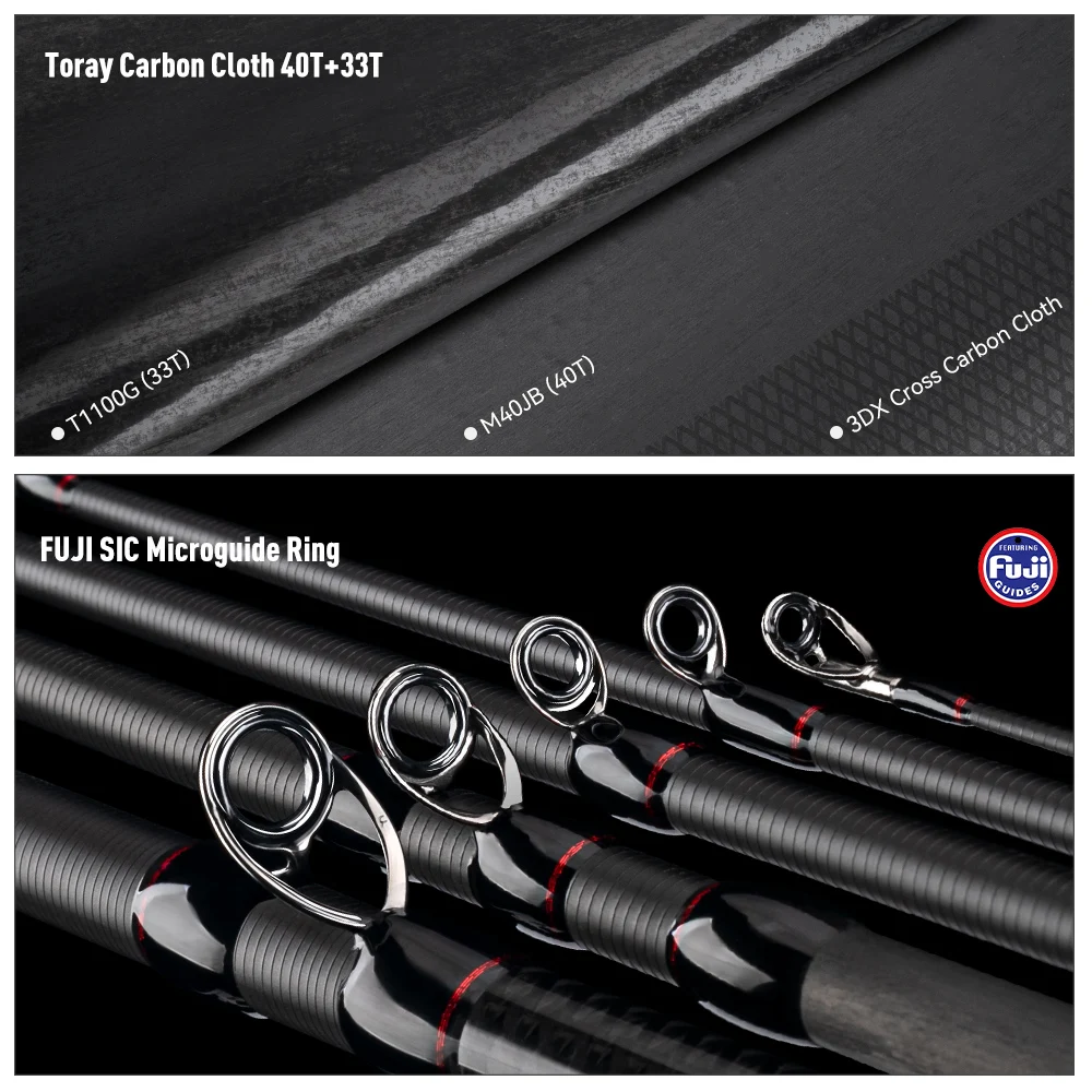 Kingdom Fishing Rod Worm Master Fuji SIC Guide Ring Toray 33+