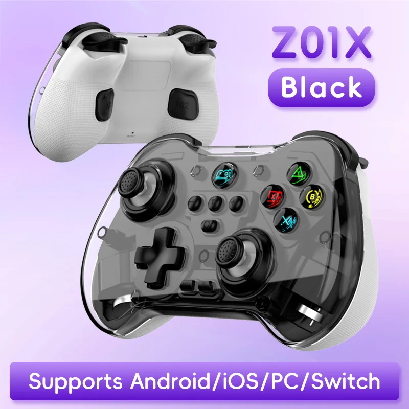 Z01X Bluetooth Gaming Controller with Hall Effect,Wireless Joystick Control for Nintendo Switch,PC Windows,iOS Mac,Android,Phone