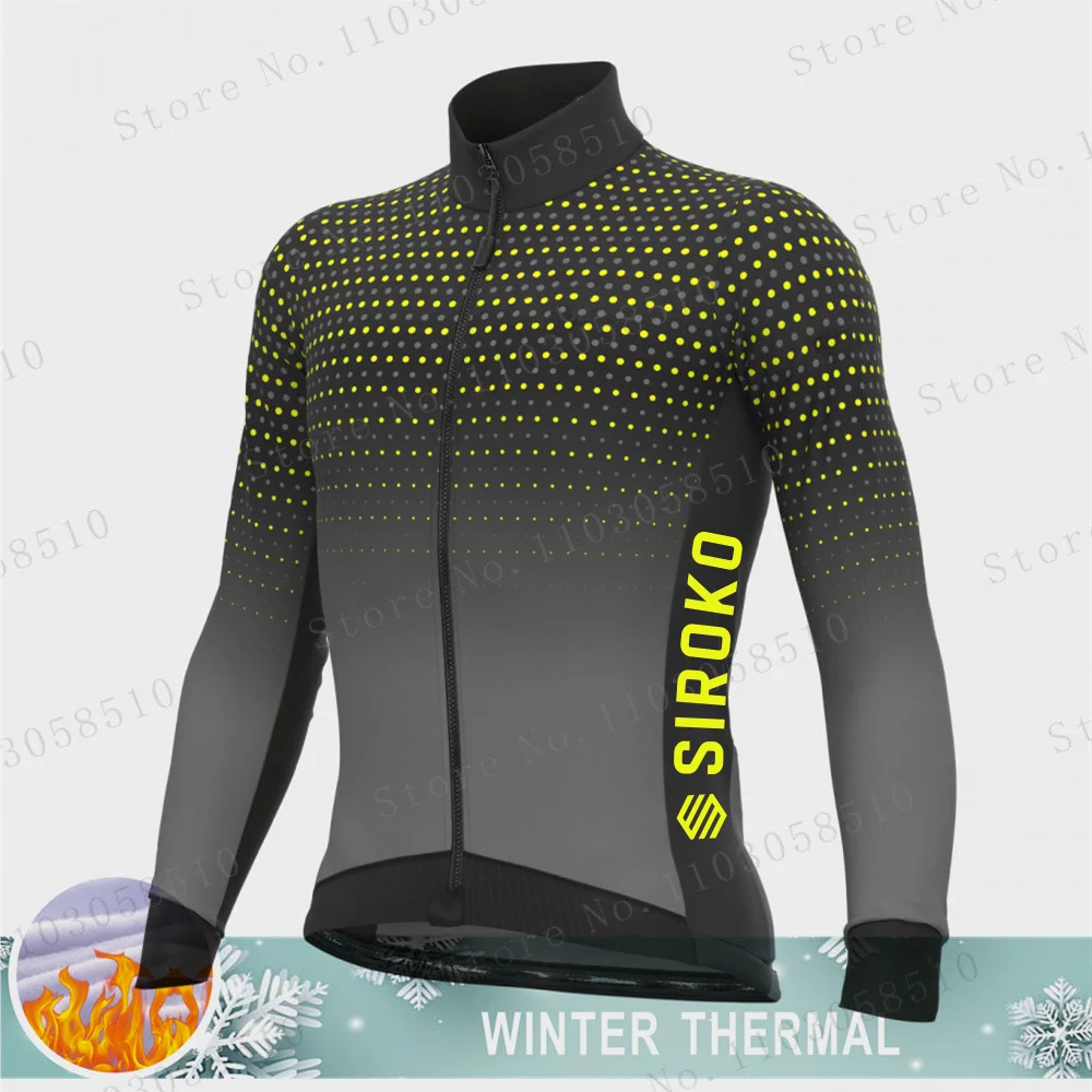 Cycling Jacket Cycling Shirt 2025 Thermal Fleece Cycling Jersey mtb Winter Long Sleeve MTB Racing Bike Jersey For Men