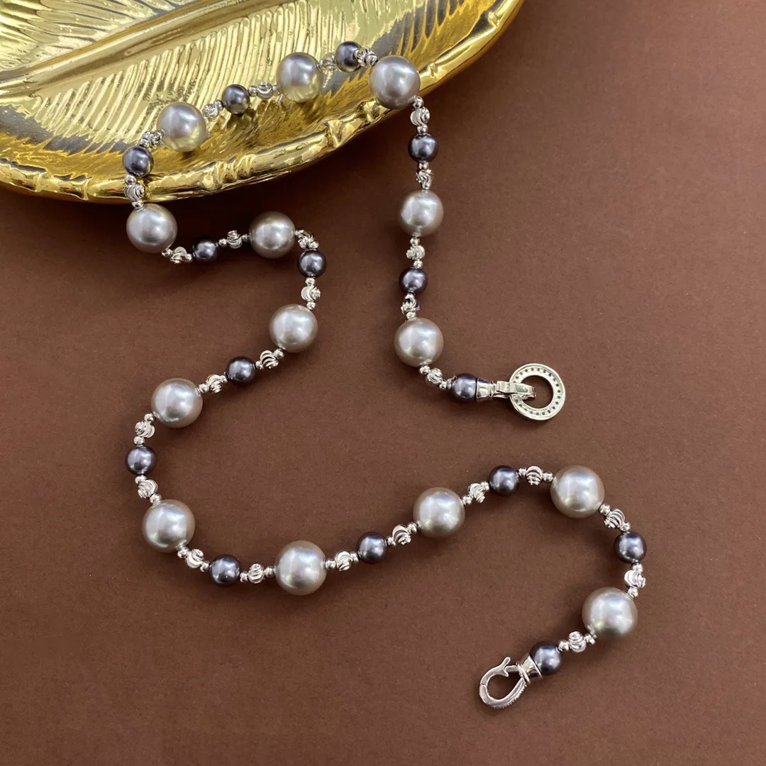 New fashion Joker Grey Pearl exquisite necklace