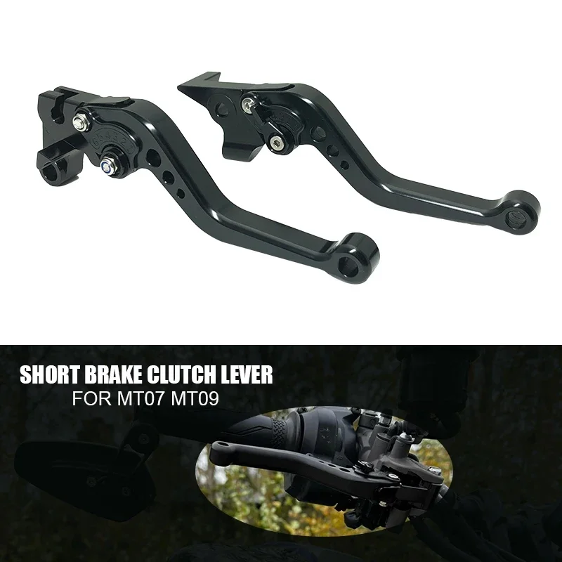 DZNEFYUP Kupplungsbremshebel Für Yamaha MT07/MT09 - Kurze CNC Alu Hebel 2013-2025
