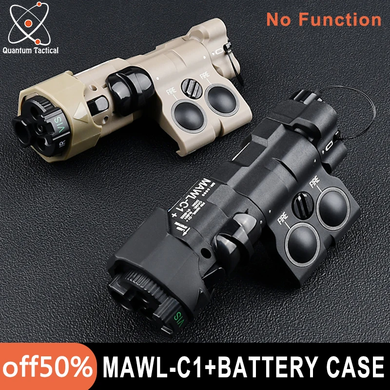 Tactical Mawl-C1 Battery Case Cs Wargame Batterie Box Hunting Mawl Device Dummy Airsoft Per Cr123 Paintball Outdoor Tool