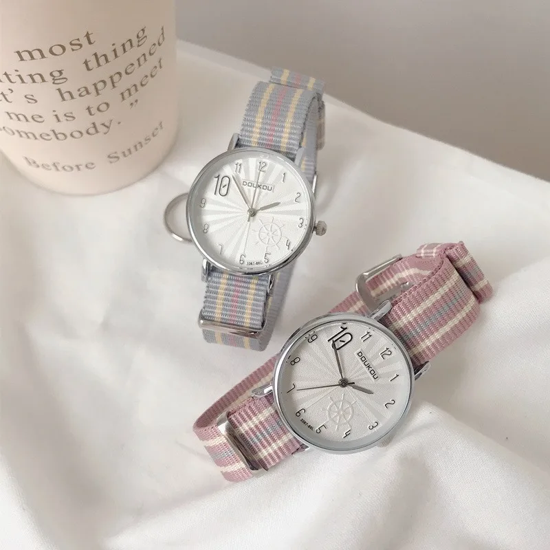

New Simple Women Watches Nylon Strap Casual Ladies Watches Small Dial Quartz Clock Dress Wristwatches Reloj Mujer Reloj Mujer