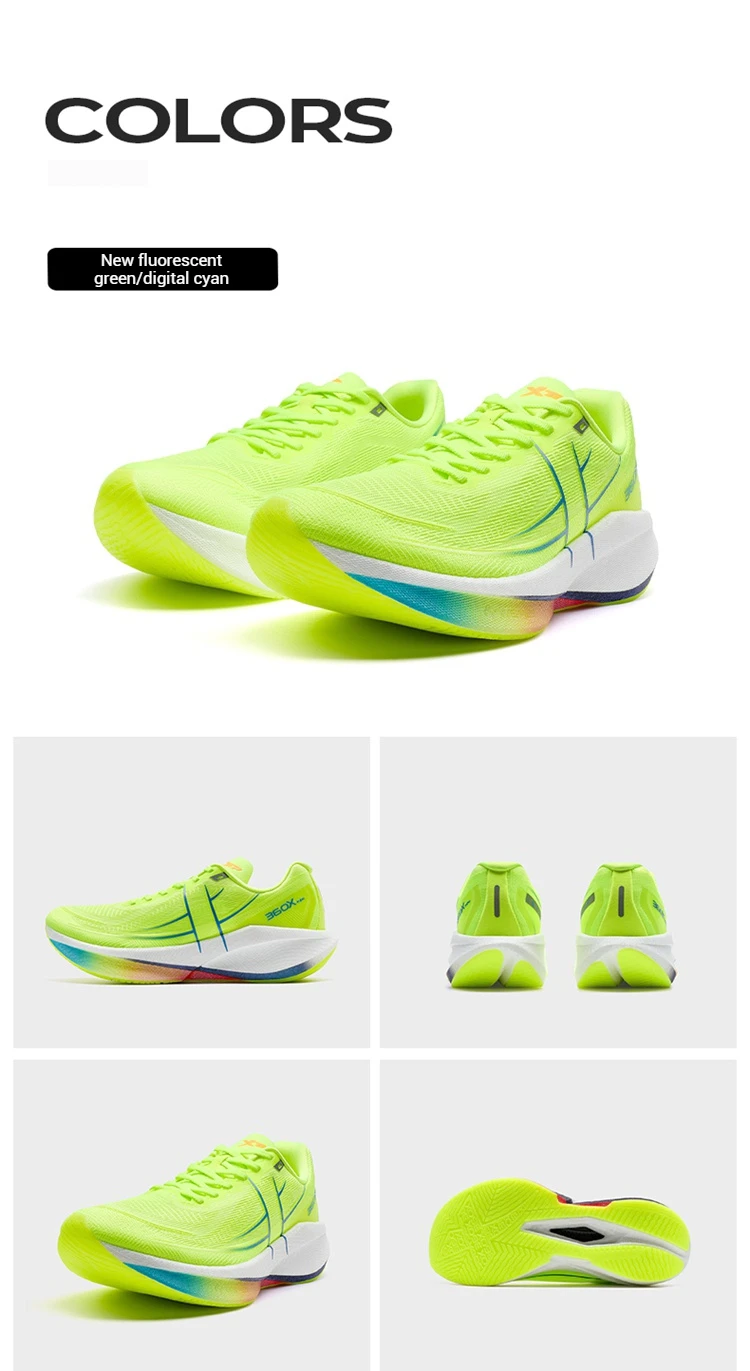 Xtep 360X 2.0 Professionelle Marathon-Laufschuhe für Herren Racing Carbon Plate Stoßdämpfende Sport-Trainingsschuhe 975219110035 – Detail 12