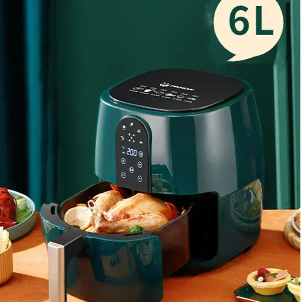 Large Colorful Touch Screen Air Fryer - 6L Capacity, Adjustable Time And  Temperature, Multi-Functional And Convenient For Home Use